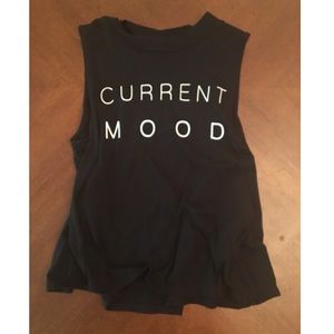 “Current Mood” Short Sleeveless Top